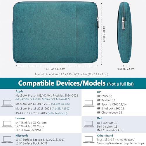 HYZUO 13.3-14 Inch Laptop Sleeve Bag Set for MacBook Pro 14 M5/M4/M3/M2/M1 Pro/Max A3426 A3427 2026-2021 - Image 3