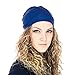 Grace Eleyae GE Women's Satin Lined Sleep Cap Slap Silky Beanie Soft Smooth & Stylish Hair Care Hat (Royal Blue)