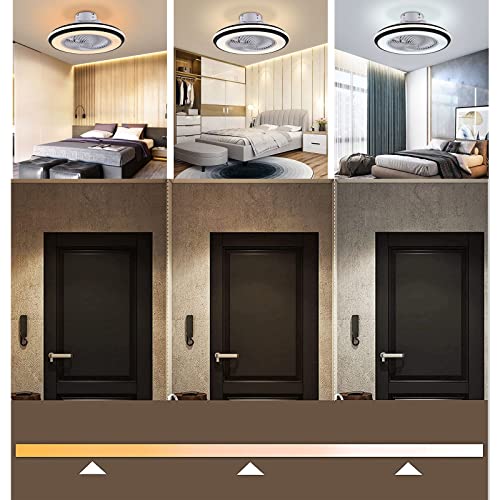 Ventilateur de plafond 20 pouces LED avec 3 modes d'éclairage et télécommande - 4