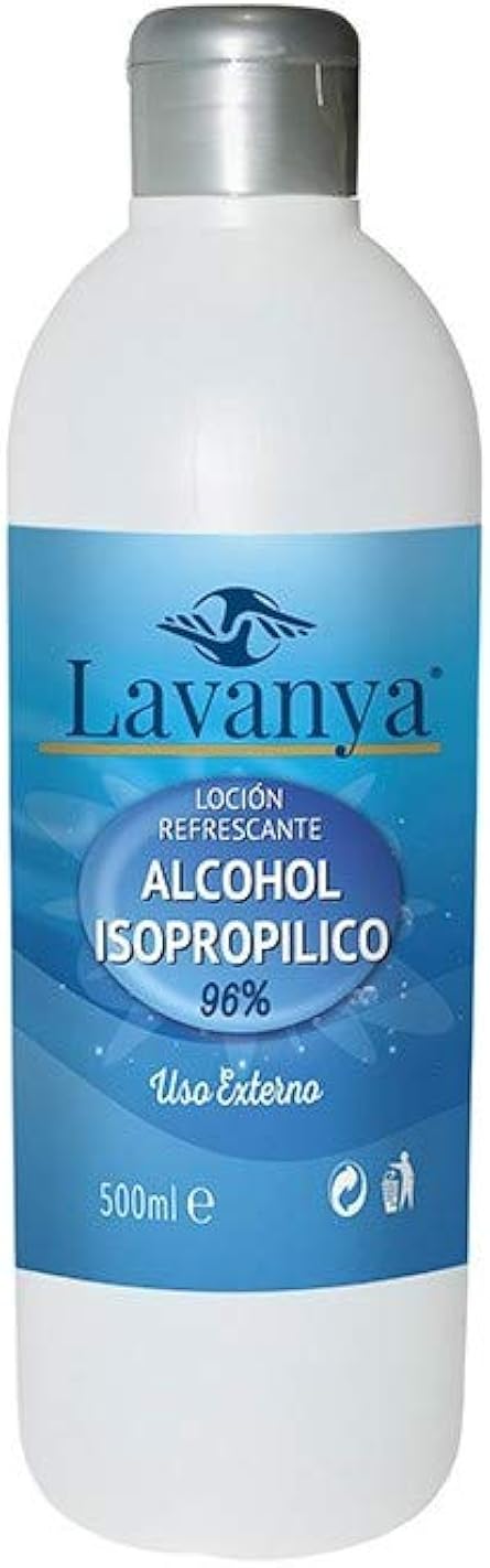 Alcohol isopropílico 96º | Varios formatos | Isopropanol | Limpieza de Componentes Electrónicos. Desinfección y Limpieza de Superficies. (500 mL)