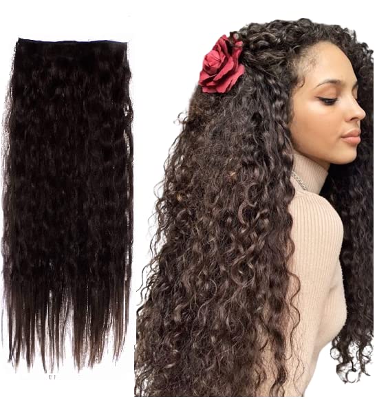 Wizme Hair Extension Long Wavy/Curly Hair Extensions Clip In Wavy/Curly