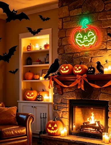 Halloween Pumpkin Neon Sign, LED Neon Light Sign for Wall Decor - Image 5