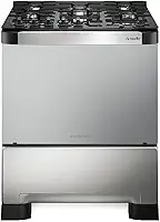 Fogão Mueller 5 bocas Decorato Vetro Inox com timer