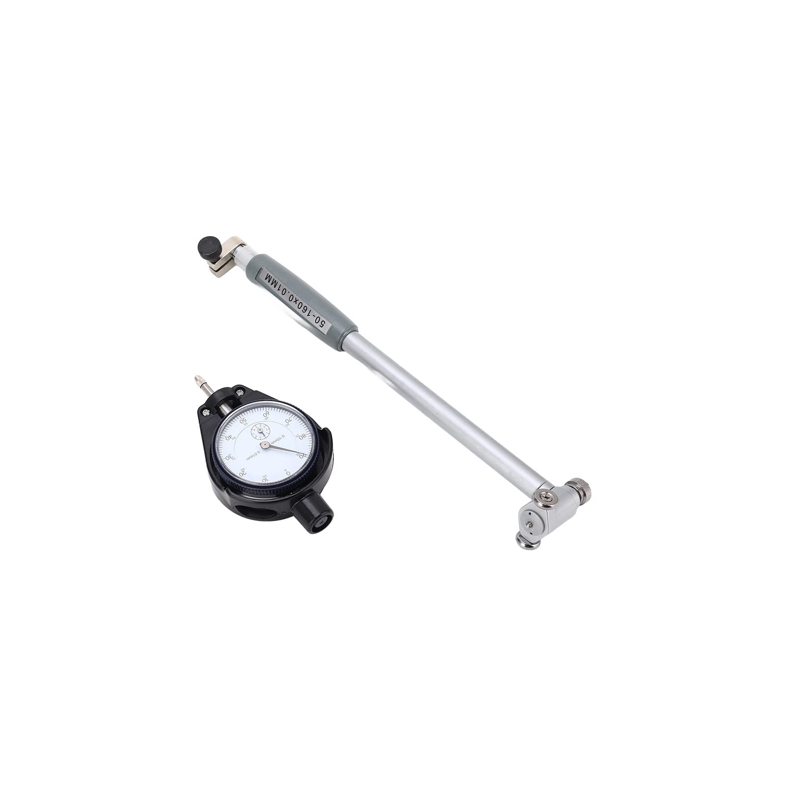 Innendurchmesser Messuhr 50-160 mm, Bohrungslehre Messuhr Set mit Innenmesstaster Innenmikrometer 3 Punkt Innenmessuhr Innenfeinmessger?t, Hohe Pr?zision 0.01 mm, alexometro