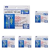 ダイヤゴルフ(DAIYA GOLF) ゴルフティー ユニバーサルティーライン TE-448 (× 5)