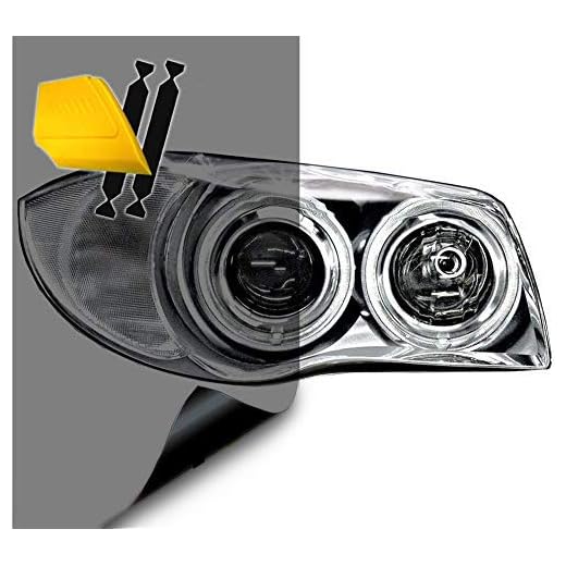 VViViD Air-Tint Headlight/Tail Light Window Tint (16" X 48" (w/Tools), Smoke Black)