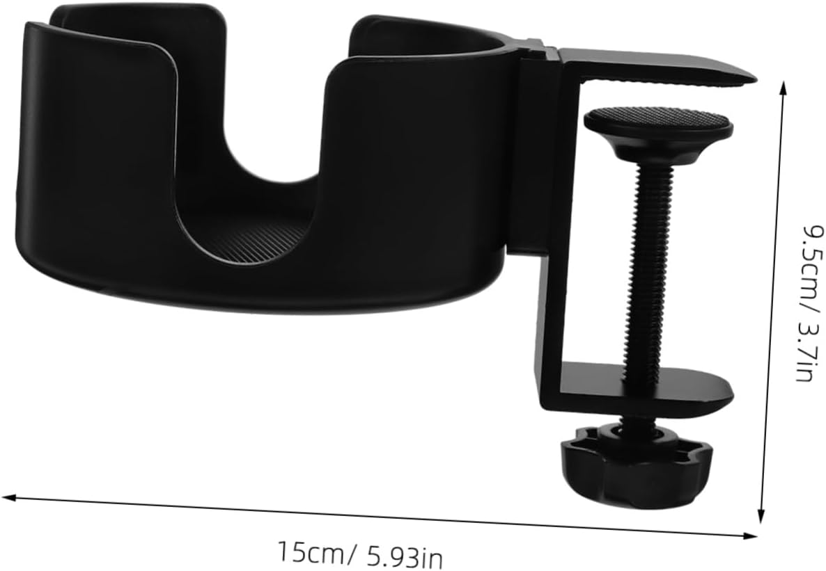 Desk Cup Holder Clip -Fall Storage Rack for Desk Edge Multi-Functional Organizer Hook for Bags for Office Classroom and Home Use