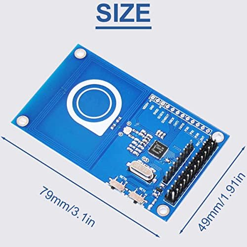 DAOKAI PN532 NFC Precise Reader Module 13.56MHz RFID IC Card Reader Near Field Communication Module + White Cards + Key Cards Read/Write Card Kit, for Arduino Raspberry PI