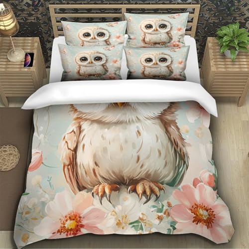 Parure de lit loutre en microfibre premium avec fermeture éclair invisible