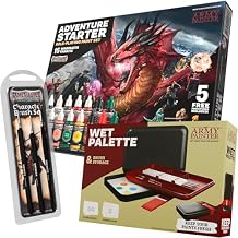 Gamemaster Adventure Starter Paint Set + Character Brush Set + Wet Palette
