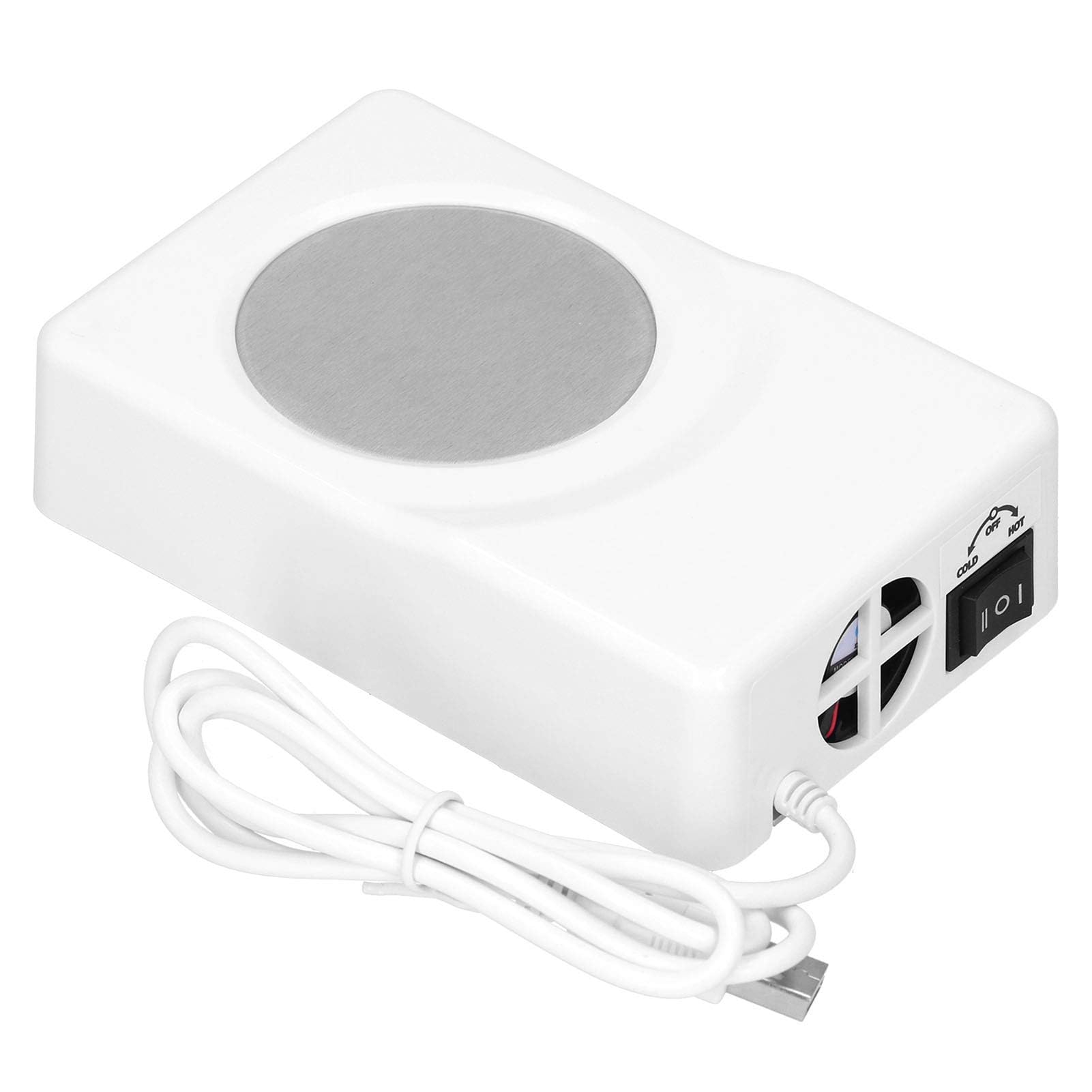 Enfriador de Tazas, Enfriador de Bebidas eléctrico Taza Café Té Enfriador de latas de Bebidas Doble Uso USB Mantener refrigerador Posavasos eléctrico Estera de Carga USB para Uso