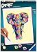 Price comparison product image Ravensburger CreArt Funky Elephant Paint by Numbers for Adults & Kids Age 12 Years Up