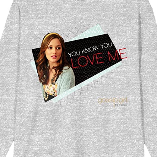 Bioworld Gossip Girl Blair Waldorf Men's Athletic Heather Long Sleeve Sweatshirt2