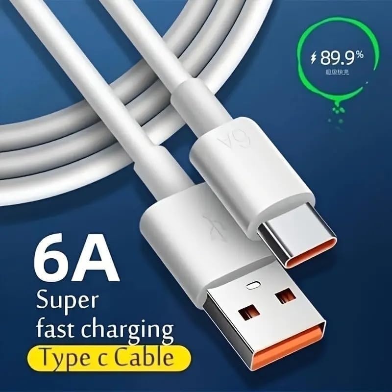 Image of Butee Original 6A Mobile Data Charging Cable for Redmi Note 13 Pro /12 Pro /11 Pro 5G /11S /9 pro /11 /10 Pro max /Poco X5 /X4 Pro /M5 Pro /M4 /X3 pro /Mi 14 /Galaxy S /A /M /F /Z /Note Series