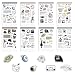 8 Sheets Korean Ins Guka Stickers for Children, Teenagers, and Girls Waiting for the Weekend DIY Handbag, Small Card Phone case, Water Bottle Decoration (Wait for the Weekend)