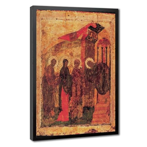 Impression sur toile Présentation de Jésus au Temple Rublev avec cadre suspendu