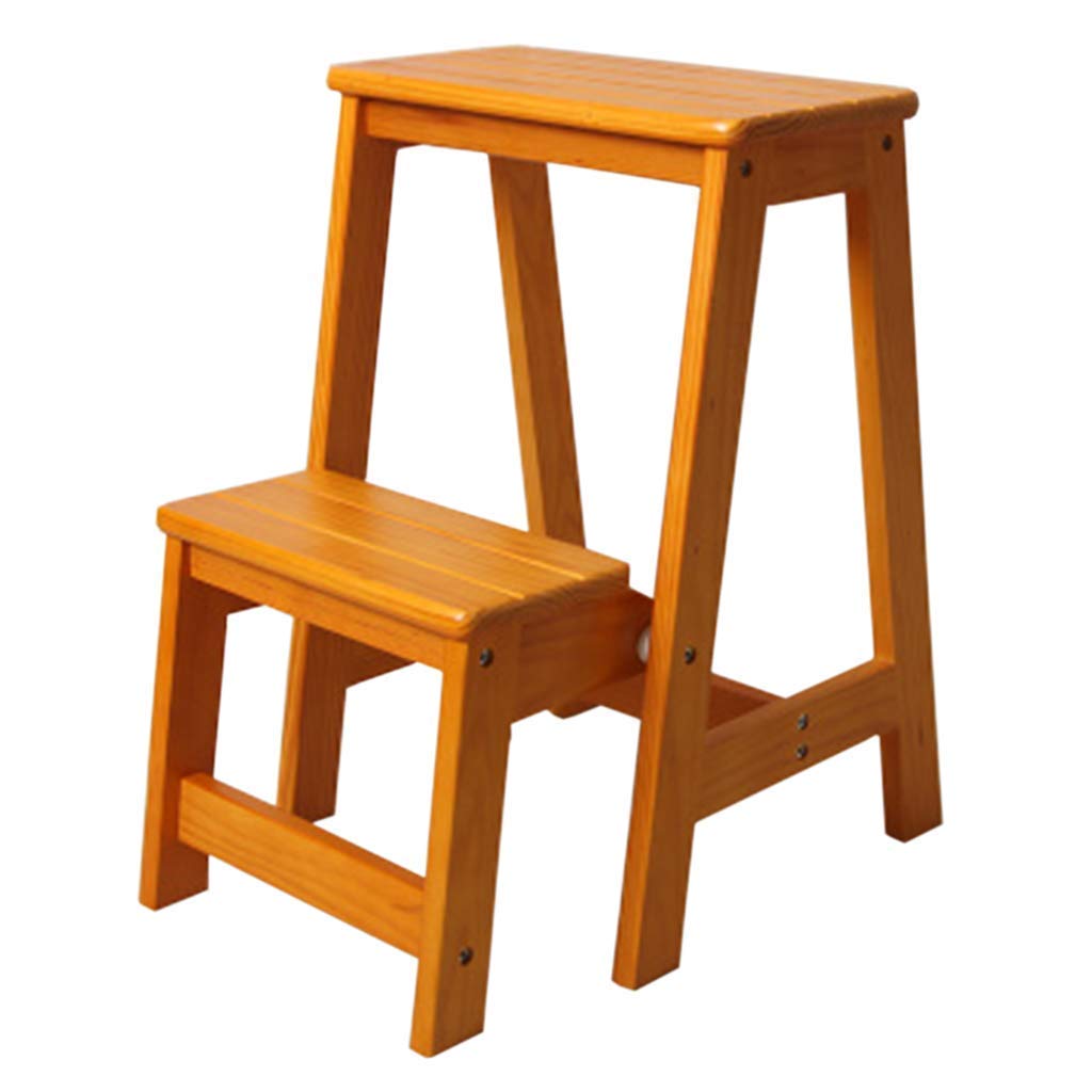 Tabouret d'escalade DASHADAO en bois pliant à 2 étages pour la maison