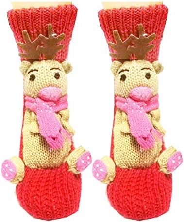 Ulalaza Non-slip Knit Sweater Warm Household Floor Socks for Women