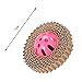6Pcs Funny Pet Cat Scratch Board Toy Corrugated Paper Cat Claw Board with Plastic Bell Ball (Mixed Color)- Cat Toys