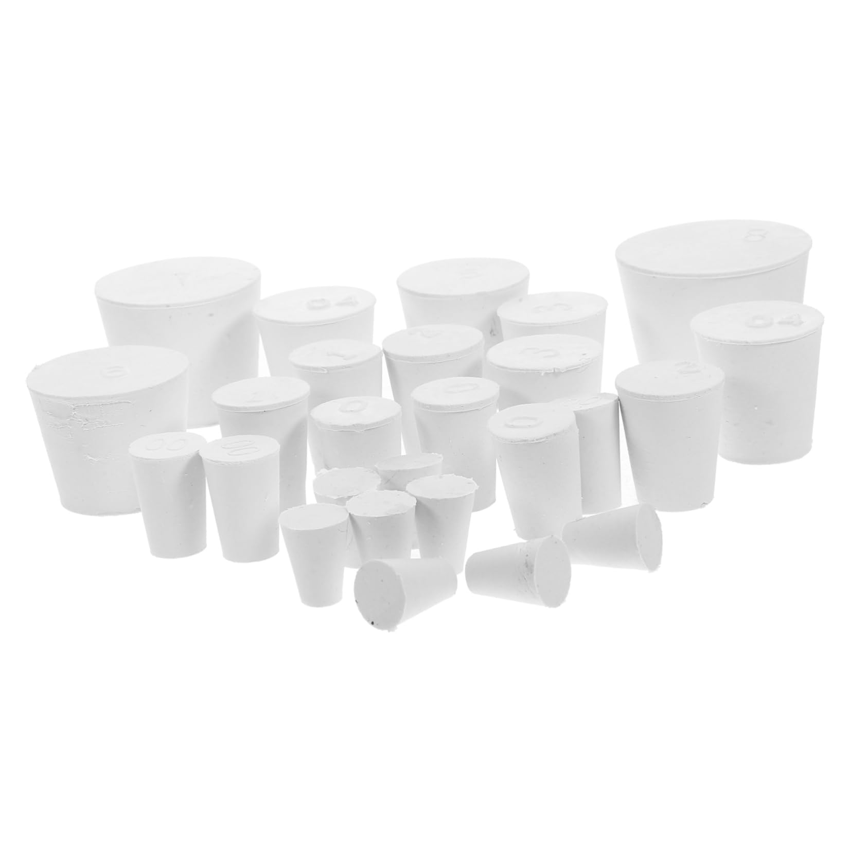 VILLFUL 26pcs Solid Rubber Stopper Sealing Stopper for Test Tube Test Tube Solid Plugs Flask Sealing Stopper Flask Rubber Stopper Rubber Stopper for Test Tube Solid Plugs for Test Tube