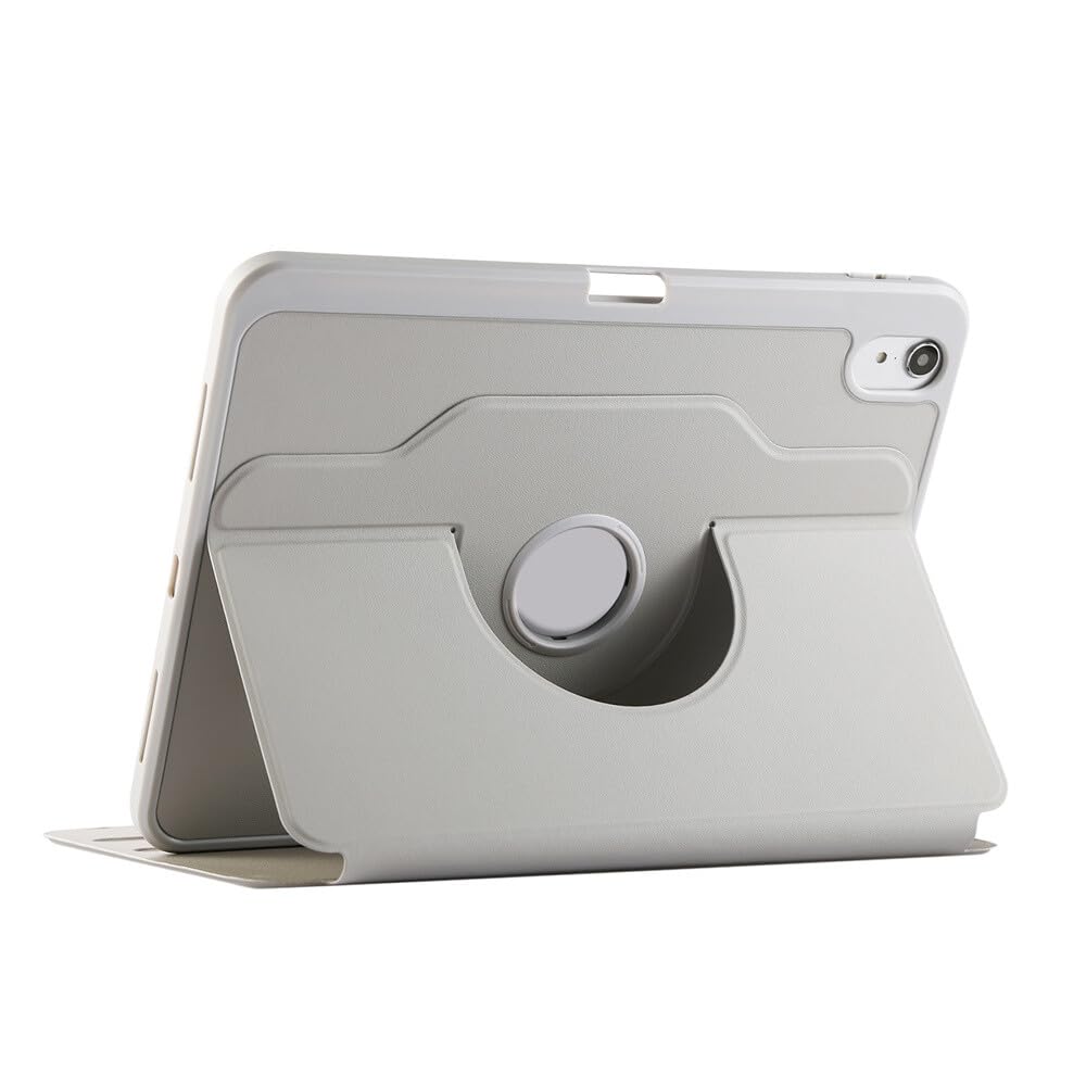 Coque iPad 5ème génération 9.7 2017 grise anti rayure rotative - 8
