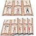 COFEIYISI Manteles Individuales Juego de 4,Circo Vintage Personajes de Circo Acróbata Dama Barbuda Gimnasta Hombre Fuerte Arlequín Mimo Salvamanteles para la Mesa de Comedor de Cocina 30x45cm