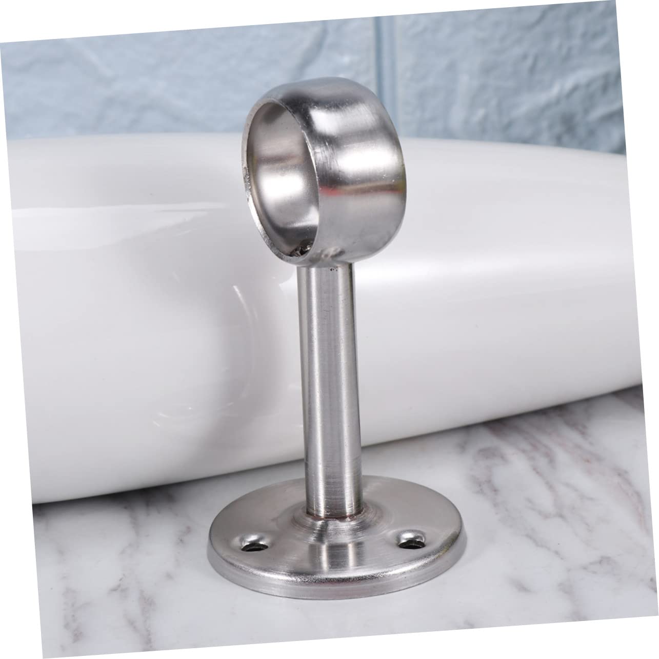 Ciieeo 3sets Heavy Duty Stainless Steel Closet Pole Socket Bracket for Diameter Rods End Supports for Curtain Rods and Drapery Rustproof and Professional Design 2pcs*3