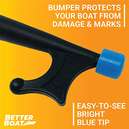 Boat Hooks For Docking Telescoping Boat Hook Pole Push Pole For Boat Docking Stick Boat Hook Adapters Screw End 3/4" Thread Boating Accessories Marine Push Dock Stick Pontoon (Hook & Pole) #TOP4