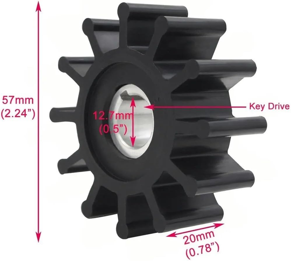 Impeller Kit Compatible with 430 283 Engine Water Pump 16.80-10003 16.80-90047