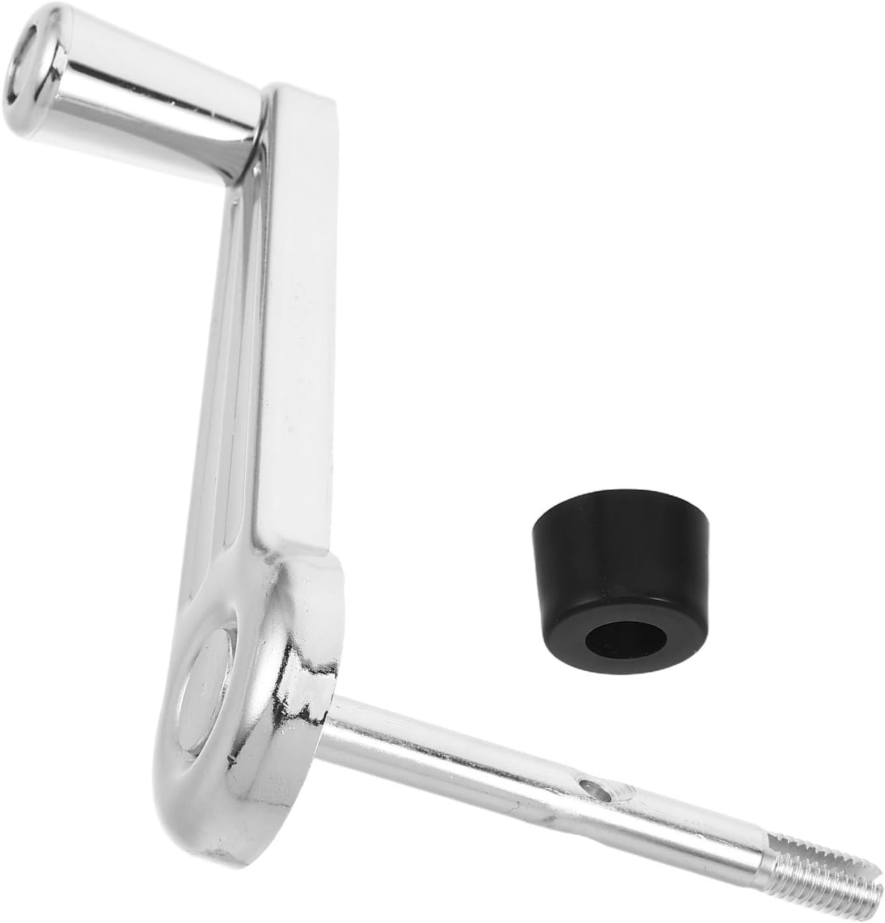 BESPORTBLE Patio Umbrella Crank Handle Replacement for Parasol and Umbrella Silver Iron Construction with Sturdy and Compact Design Suitable for Garden and Courtyard Use 4.33 Inch Handle Grip