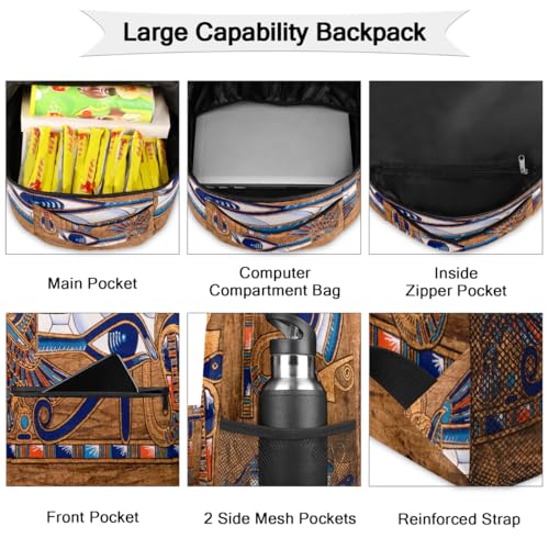 Sac à dos d'école égyptien unique comme cadeau pour ados