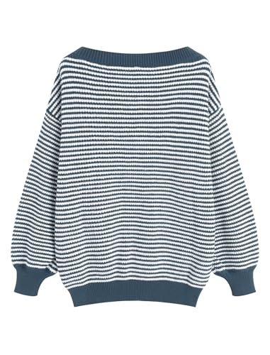Image of ZAFUL Sweaters for Women Off Shoulder Knit Sweater with Long Sleeve Loose Pullover Jumper Tops