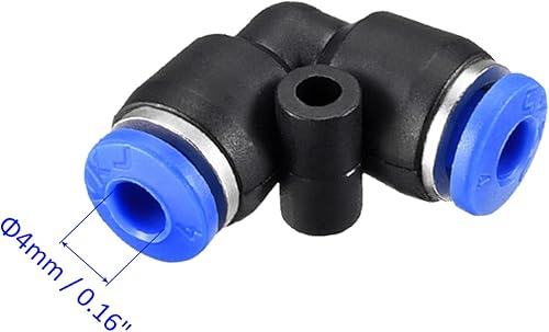 Miniatura 7 de M METERXITY Paquete de 10 accesorios de codo para conectar tubos, conexión rápida de empuje de aire neumático, se aplica a la conexión de la tubería