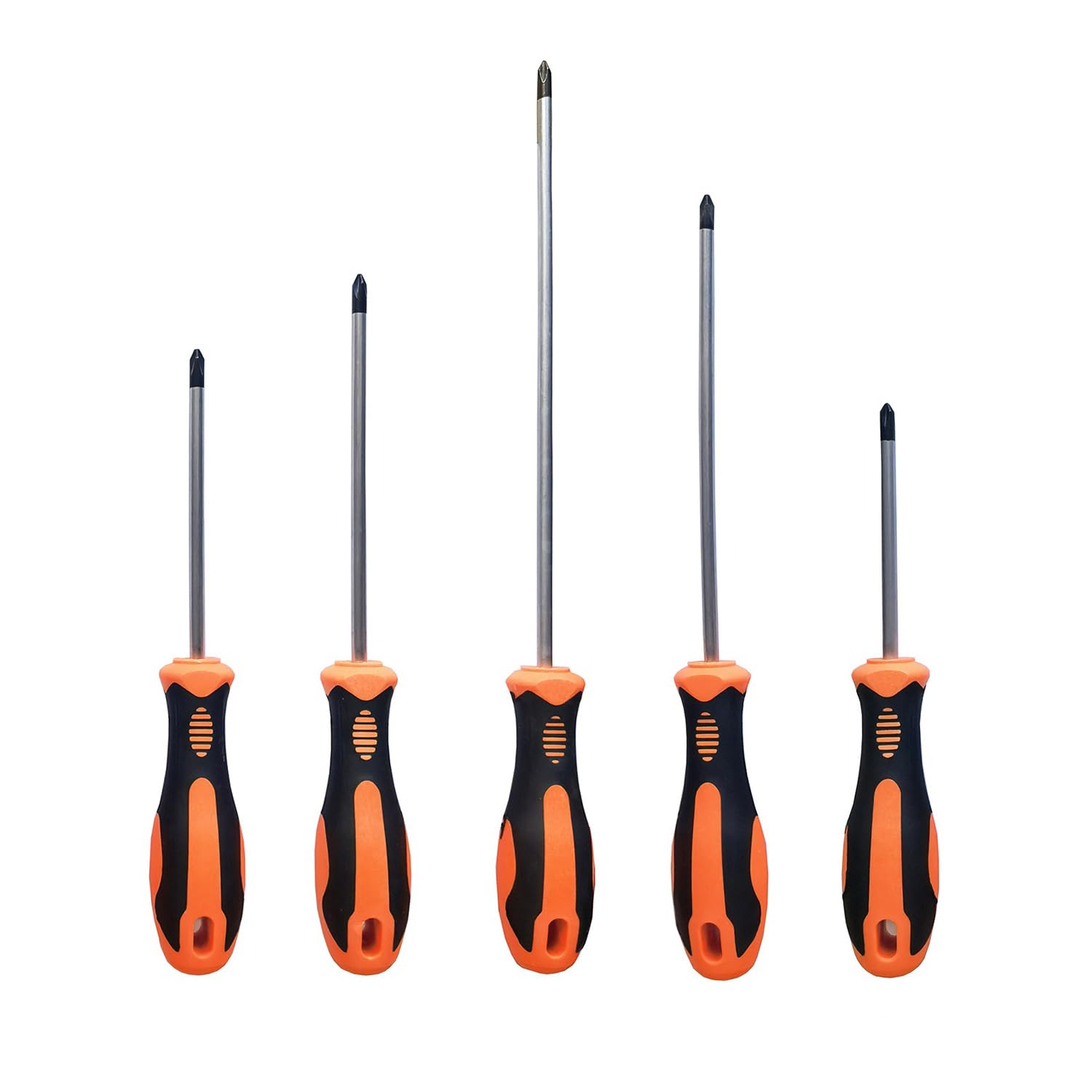 Phillips Screwdriver Set with Magnetic Tips, Soft Ergonomic Grip of Standard or Precision Screwdrivers