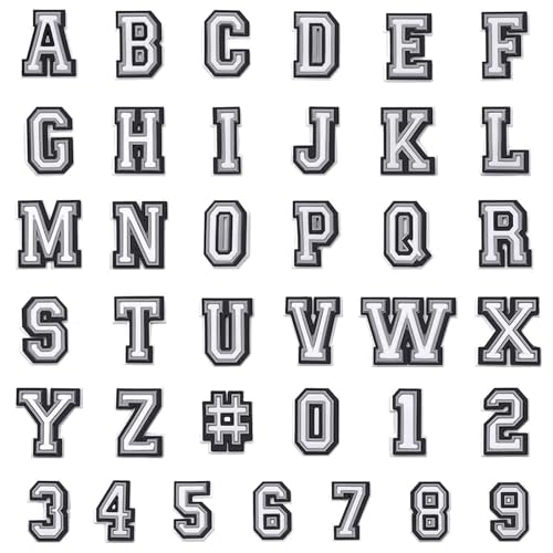 Favson 37 PCS Number Letter Shoe Charm, Alphabet Clog Charm, 0-9# Number, Alphabet ABC-Z Characters, DIY Shoe Decoration for Boy Girl Teens Men Women and Adults