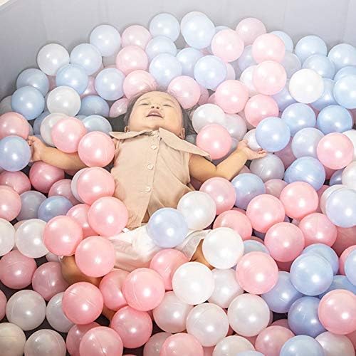 xiaoying Thenese Pit Balls for Kids, 50/100 pcs 5.5cm Thicken Soft Plastic Crush Proof Ball Pit Balls BPA Phthalate Free Baby Toddler Toy Ball with 8-11 Colors Mixed Randomly Shipped