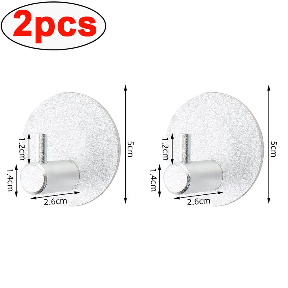 2 pezzi multiuso gancio a muro per porta, chiave, stoffa, cappotto, bagno, accappatoio, gancio, cucina, ferramenta, scaffale, borsa, gancio, organizzatore, appeso, B, nastro, 1