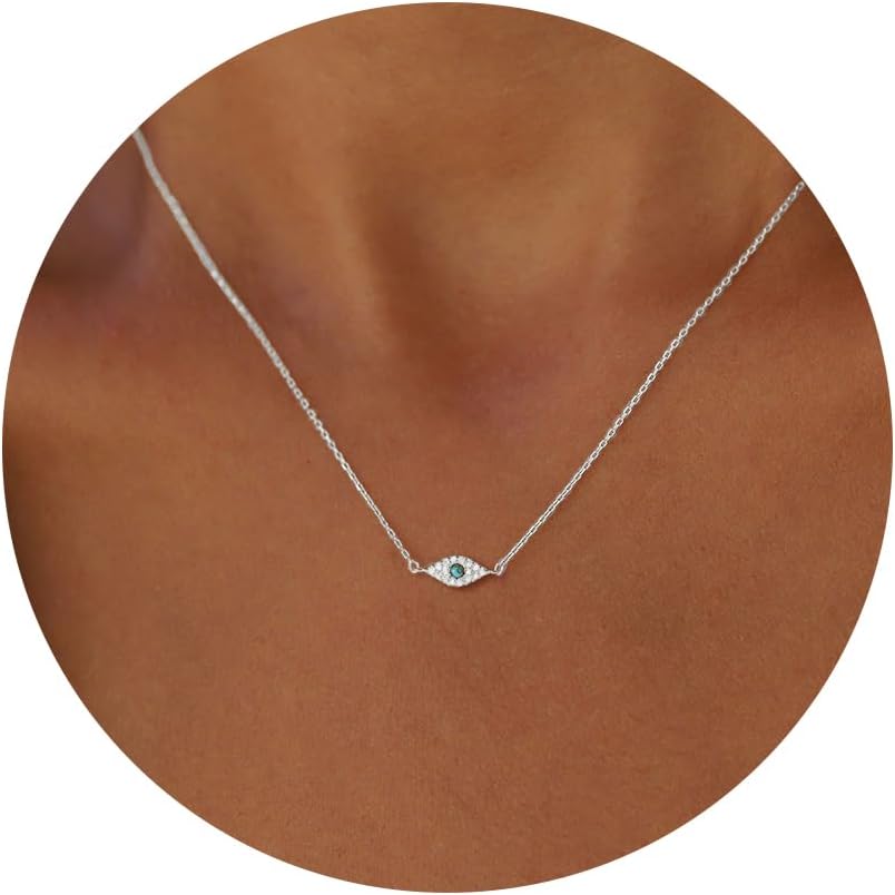 Gold Necklace for Women-14k Gold Plated Infinity Necklace Star Of David Necklace Evil Eye Cross Pendants Heart Dainty Gold Necklace For Women