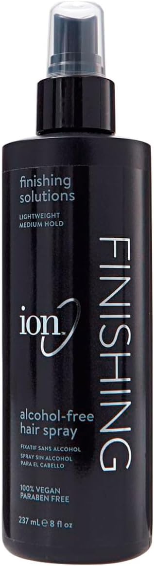 AlcoholFree Finishing Hair Spray, 8oz, Lightweight, Medium Hold, AntiFrizz Hairspray, Vegan