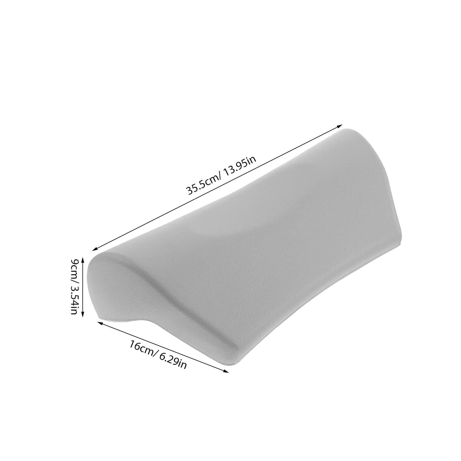 Cuscino da Bagno Spesso in PU con Ventose Antiscivolo Poggiatesta Morbido per Vasca da Bagno e Spa Supporto Collo e Schiena per Relax Domestico
