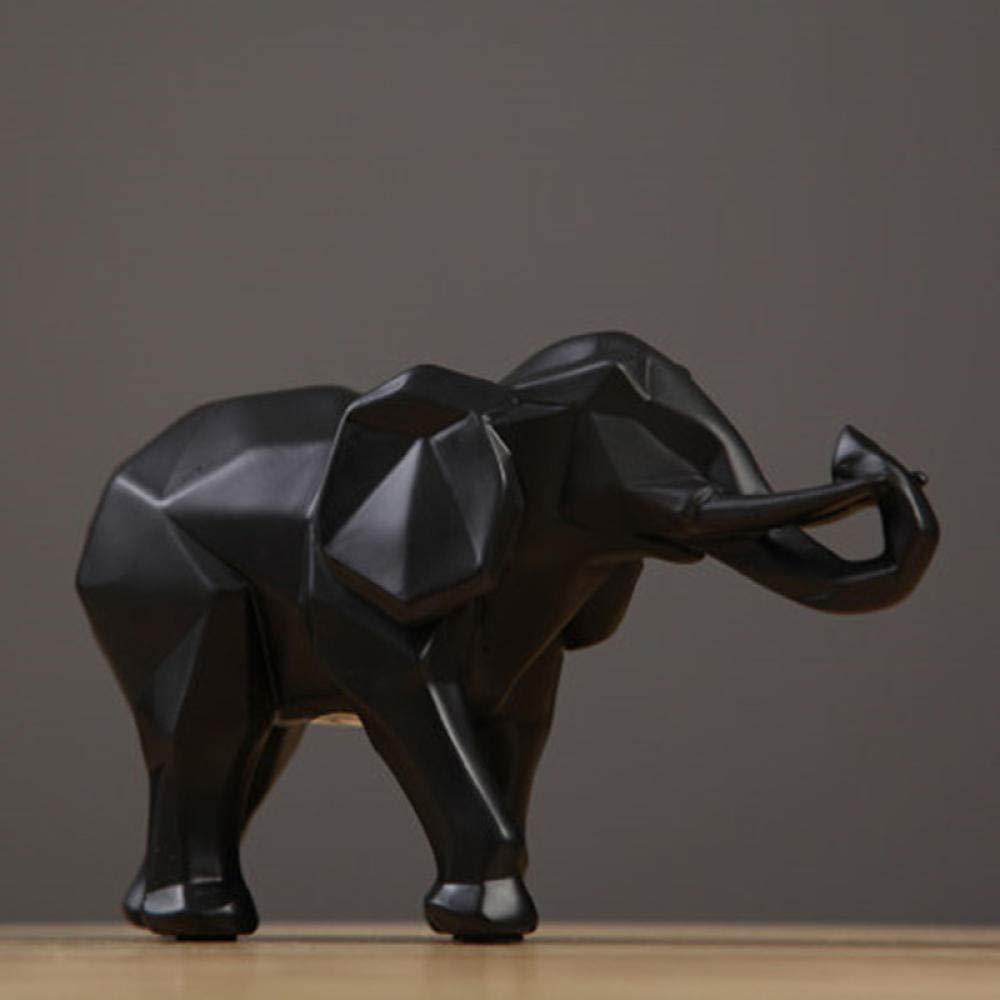 Sculpture de tête d'éléphant artistique aux détails ciselés et finitions premium