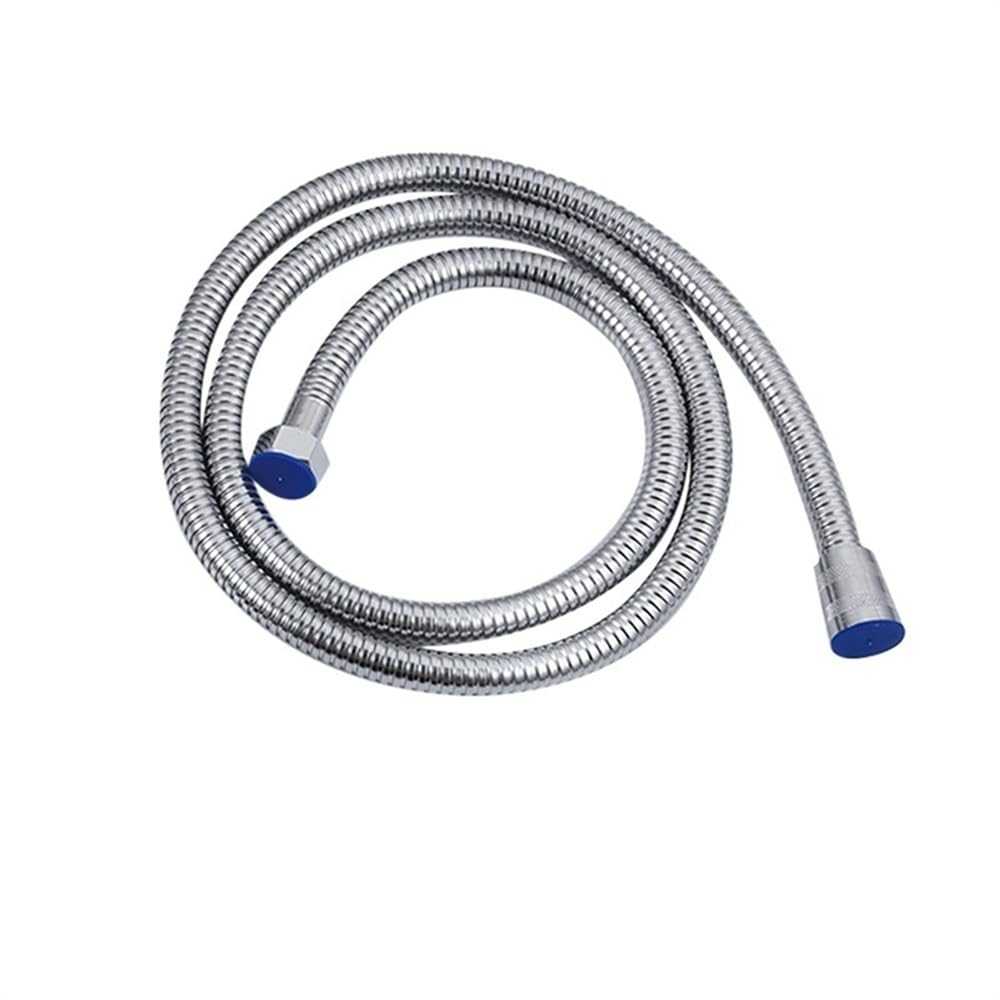 Lkfjnhepf Sliver 2M Shower Hose 1.5M/2M Thicken Shower Hose Stainless Steel General Soft Water Pipe Explosion-Proof Bathroom Accessories(Sliver 2M)
