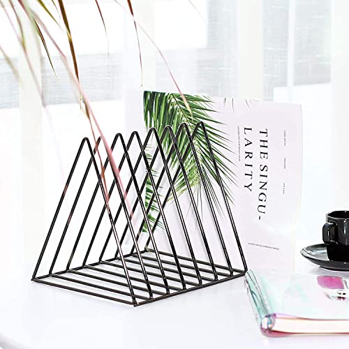 Soporte triangular de metal para discos organizador robusto de diseño 3