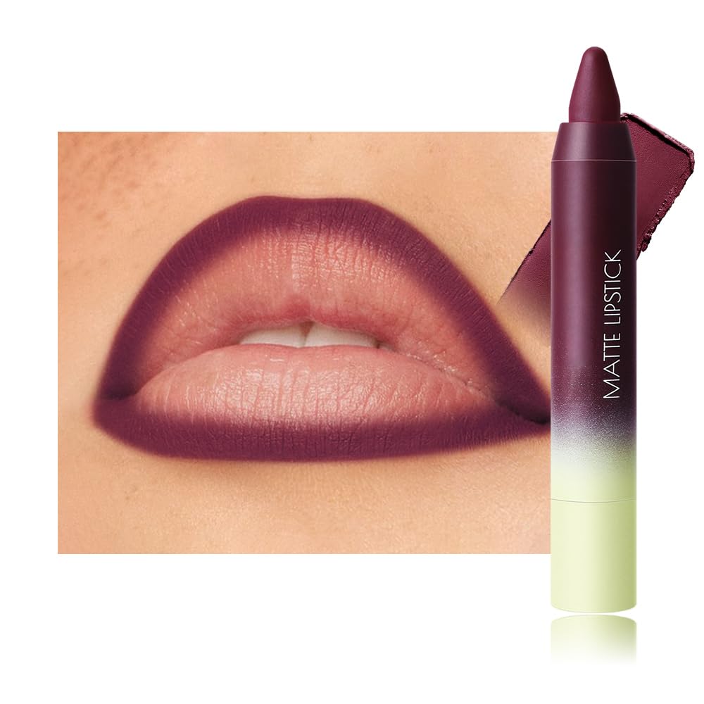 BINGBRUSH 2in1 Matte Lip Liner and Lipstick Combo, Lipsticks for Women, Longwear Waterproof Lip Liner Pencil, Matte lipstick Smudge Proof lipstain,