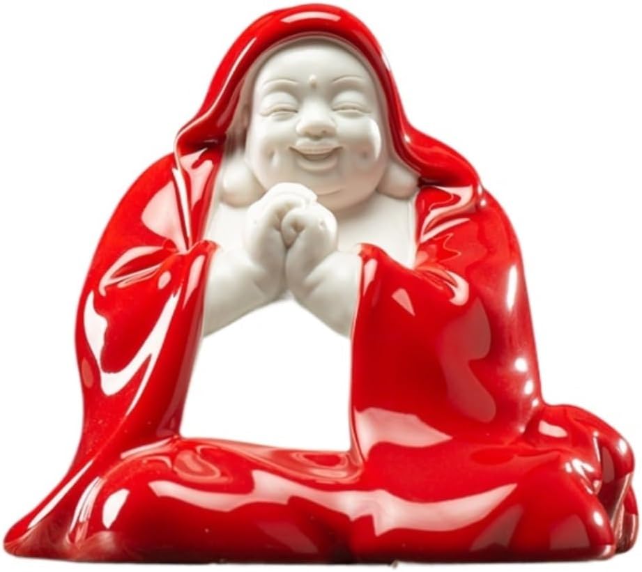 中国禅陶弥勒仏 大きな腹の笑う仏陀 【フレット】 バッグ 僧侶