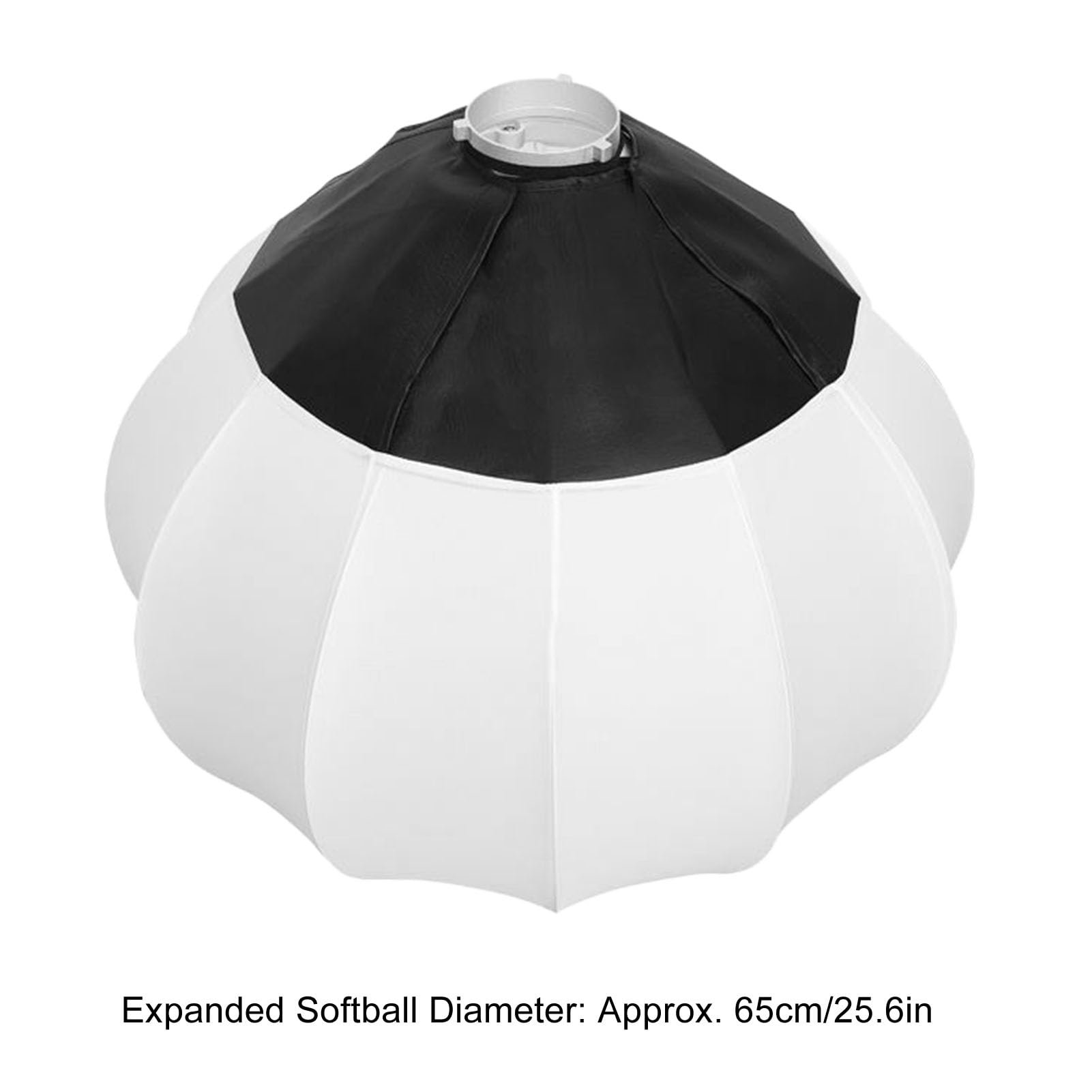 Lantern Softbox Miękki Modyfikator światła, Modyfikator światła Fotograficznego 360° z szybkozłączką, Składany Softbox w Kształcie Kuli o Przekątnej 25,6 Cala z Mocowaniem Bowens