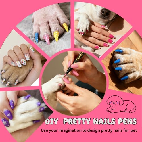 50% Off OLINGYOU Dog Nail Art Pens + Free Bow Set - Image 6