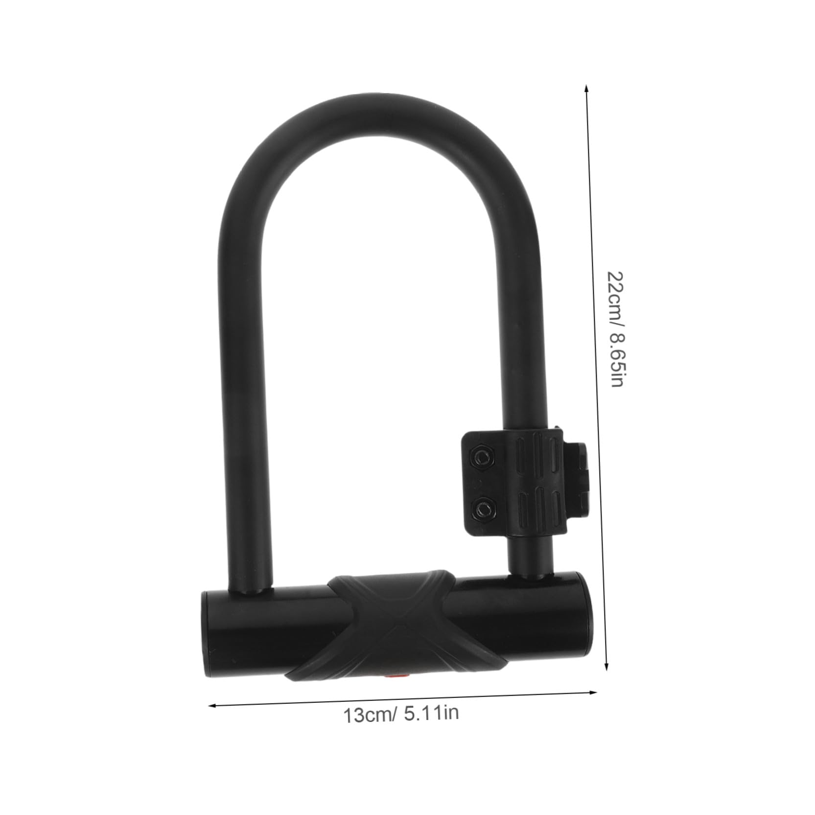 Antivol Vélo en U avec Câble Acier, Serrure à Clé Noire | Acier et Pvc, Format Voyage, Usage Cyclisme Extérieur, Système de Verrouillage Double, Protection du Cadre