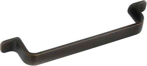 FURNIPART Rio LA - Tirador para muebles (128 mm, 164 mm de ancho, zinc fundido), color marrón