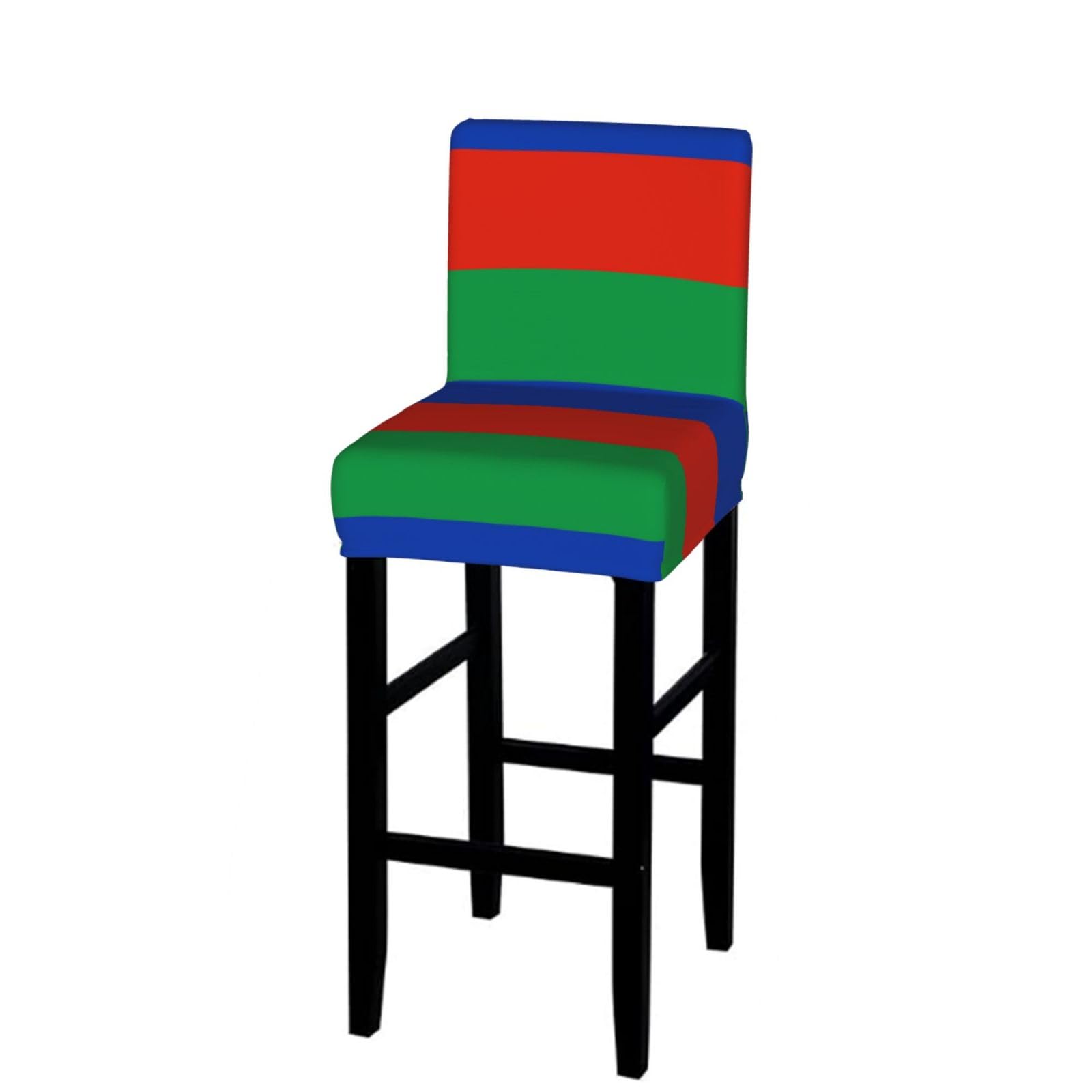 Flag of Dagestan Bar Stool Cover-Stretchy Chair Slipcover for Kitchen